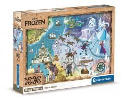 Puzzle 1000 compact Disney maps Frozen