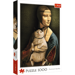 Puzzle 1000 Dama z kotem / Bridgeman_L