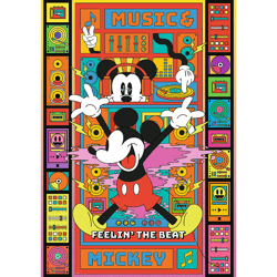 Galeria - zdjęcie nr. 2 - Puzzle 1000 Disney Czuj rytm z Mikim TREFL