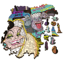 Galeria - zdjęcie nr. 3 - Puzzle 1000 drewniane Zlot złoczyńców Disney Villains 20167