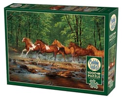 Puzzle 1000 Galopem przez rzekę 113538