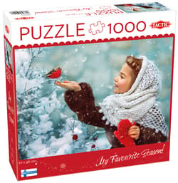 Puzzle 1000 Girl with Red Mittens 59221