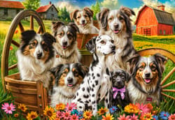Galeria - zdjęcie nr. 2 - Puzzle 1000 Happy Dogs In The Countryside  C-105410-2