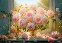 Galeria - zdjęcie nr. 2 - Puzzle 1000 Hot Summer Peonies C-105472-2