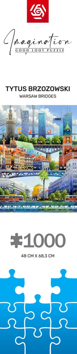 Galeria - zdjęcie nr. 3 - Puzzle 1000 Imagination Tytus Brzozowski Warsaw Bridges Warszawskie mosty