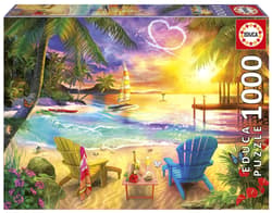 Puzzle 1000 Kocham plażę 113411