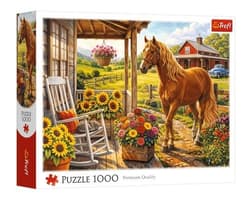Puzzle 1000 Koń na farmie TREFL