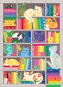 Galeria - zdjęcie nr. 2 - Puzzle 1000 Koty i książki 112201