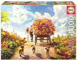 Puzzle 1000 Kwiecisty spacer 112790