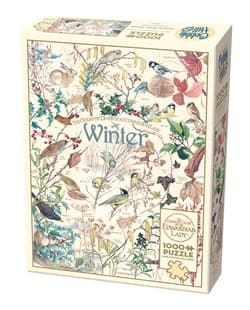 Puzzle 1000 Ludowy pamiętnik Zima 112705