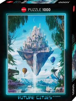 Puzzle 1000 Miasta przyszłości, Miasto na skale