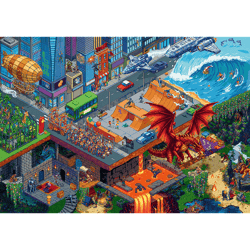 Galeria - zdjęcie nr. 2 - Puzzle 1000 Miasto Pixel 10986