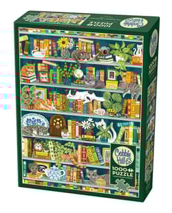 Puzzle 1000 Miejsce dla książek i kotów 112236
