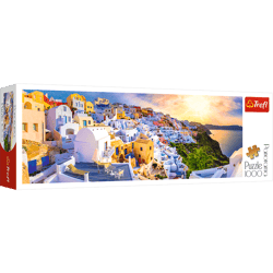 Puzzle 1000 panorama Zachód słońca na Santorini Grecja 29054