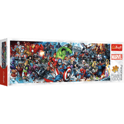 Puzzle 1000 panoramiczne Dołącz do uniwersum Marvela 29047