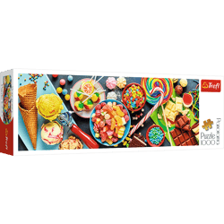 Puzzle 1000 panoramiczne Słodkie przysmaki 29046