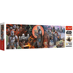 Puzzle 1000 pnoramiczne Przygody Mandaloriana Lucasfilm Star Wars The Mandalorian 29052