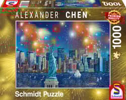 Puzzle 1000 PQ Fajerwerki nad Statuą Wolności A. Chen 108672