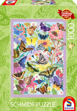 Puzzle 1000 PQ Kolorowe motyle 114400