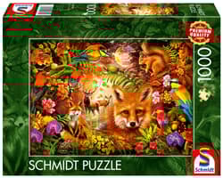 Puzzle 1000 PQ Kwiaty futro i pióra 113386
