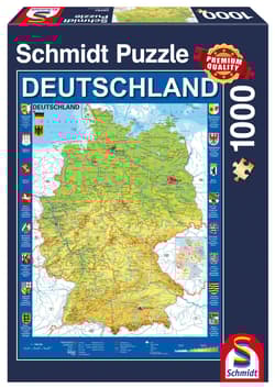 Puzzle 1000 PQ Mapa Niemiec 106613
