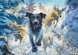 Galeria - zdjęcie nr. 2 - Puzzle 1000 PQ Mark Fredrickson Labrador na śniegu 113358