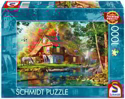 Puzzle 1000 PQ Młyn wodny piękną jesienią 113688