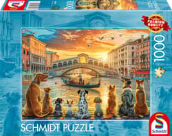 Puzzle 1000 PQ Psy w Wenecji Włochy 114007