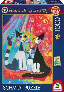 Puzzle 1000 PQ Rosina Wachtmeister Szczęśliwa Kocia rodzina 113987