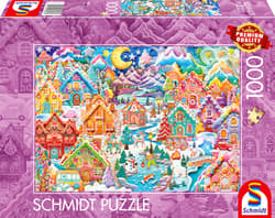 Puzzle 1000 PQ Świąteczne domki z piernika 114398