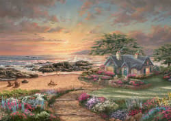 Galeria - zdjęcie nr. 2 - Puzzle 1000 PQ T. Kinkade Dom nad morzem 111740