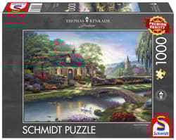 Puzzle 1000 PQ T.Kinkade Domek nad strumykiem 113373