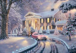 Galeria - zdjęcie nr. 2 - Puzzle 1000 PQ T. Kinkade Graceland zimą 112729