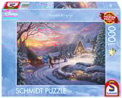 Puzzle 1000 PQ T.Kinkade Kopciuszek powrót do domu na święta 113368