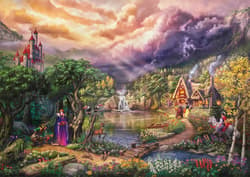 Galeria - zdjęcie nr. 2 - Puzzle 1000 PQ T. Kinkade Królewna Śnieżka i Zła Królowa Disney 112732