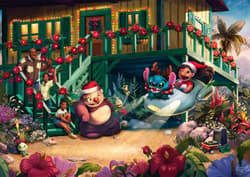 Galeria - zdjęcie nr. 2 - Puzzle 1000 PQ T.Kinkade Lilo i Stich Święta w duchu Aloha Disney 113674