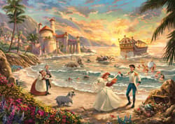 Galeria - zdjęcie nr. 2 - Puzzle 1000 PQ T. Kinkade Mała Syrenka Święto miłości Disney 112731
