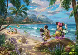 Galeria - zdjęcie nr. 2 - Puzzle 1000 PQ T. Kinkade Myszka Miki & Minnie na Hawajach Disney 112332
