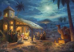 Galeria - zdjęcie nr. 2 - Puzzle 1000 PQ T. Kinkade Narodziny Jezusa 109417