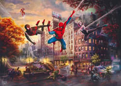 Galeria - zdjęcie nr. 2 - Puzzle 1000 PQ T.Kinkade Spider-Man i przyjaciele 110806
