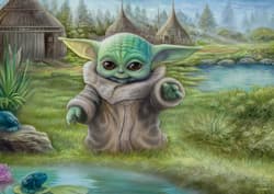 Galeria - zdjęcie nr. 2 - Puzzle 1000 PQ T. Kinkade Star Wars The Mandalorian Baby Yoda 110805
