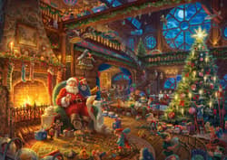Galeria - zdjęcie nr. 2 - Puzzle 1000 PQ T. Kinkade Święty Mikołaj i... 108131