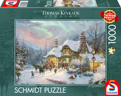 Puzzle 1000 PQ Thomas kinkade wieczór u świętego Mikołaja 114390