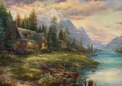 Galeria - zdjęcie nr. 2 - Puzzle 1000 PQ Wyjazd w męskim gronie T.Kinkade 109998