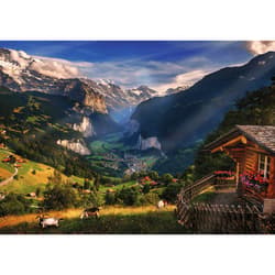 Galeria - zdjęcie nr. 2 - Puzzle 1000 Premium Plus Photo Odyssey Dolina Lauterbrunnen Szwajcaria 10821