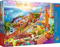 Puzzle 1000  Premium Plus Tea Time Z wizytą na Santorini 10842