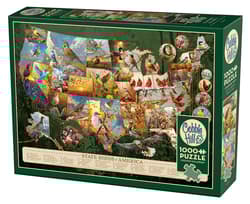 Puzzle 1000 Ptaki symbole amerykańskich stanów 113528