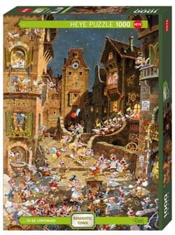 Puzzle 1000 Romantyczne miasto - Noc, Ryba