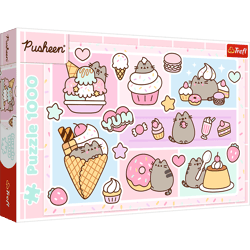 Puzzle 1000 Słodki Pusheen TREFL