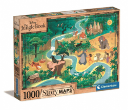 Puzzle 1000 Story Maps Księga Dżungli 39816